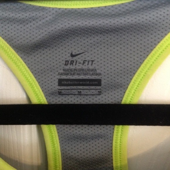 NIKE DRI-FIT Medium Yellow, Orange, Purple Tank Top Workout Athletic Athleisure - Picture 4 of 7